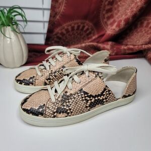 Freda Salvador D'orsay Sneakers Snake Print Size 6